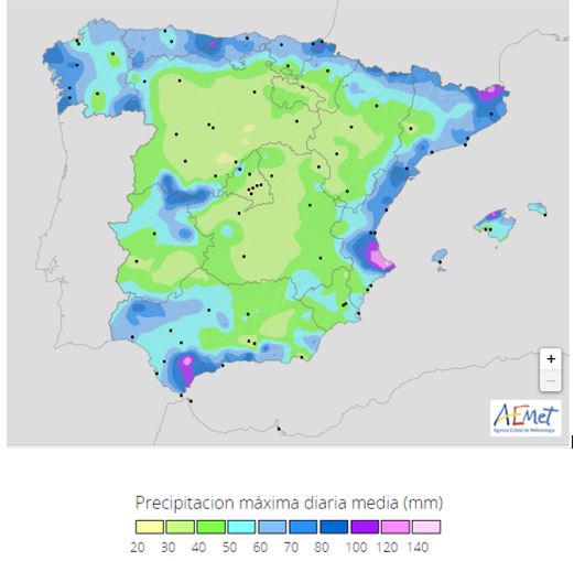 Cuál es la población más lluviosa de España