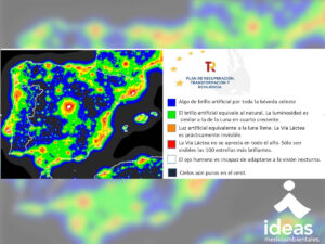 Calidad del cielo nocturno y niveles de contaminación lumínica en España. Ministerio para la Transición Ecológica. 